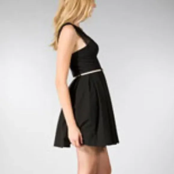 Black Halo | Babydoll dress with sheer Silk straps​ - Picture 7 of 8